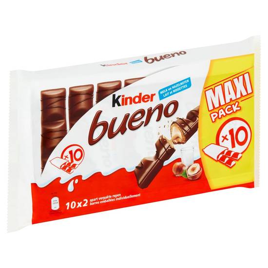 Kinder Bueno Lait en Noisettes Maxi Pack 20 Pièces 430 g