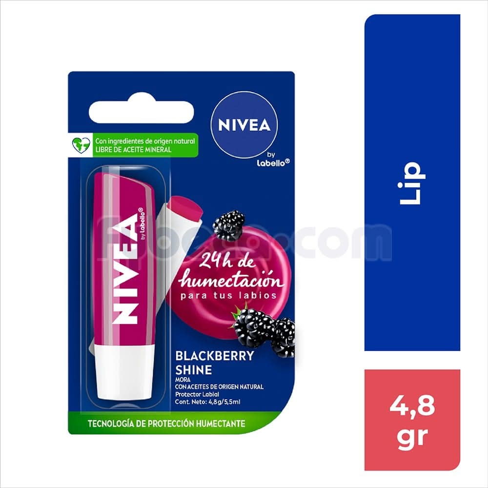 Brillo Labial Nivea Lip Care Mora