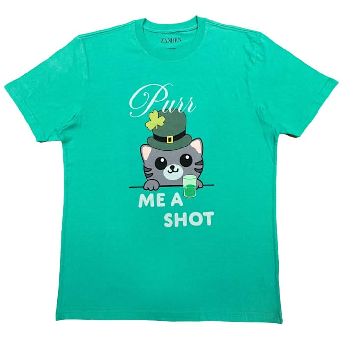 Zanden Purr Me A Shot Tee, Large
