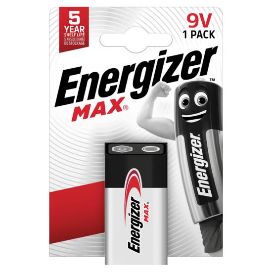 Energizer Max 9v Batteries Alkaline