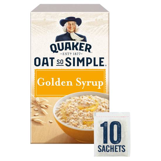 Quaker 10pk Golden Syrup Oats So Simple