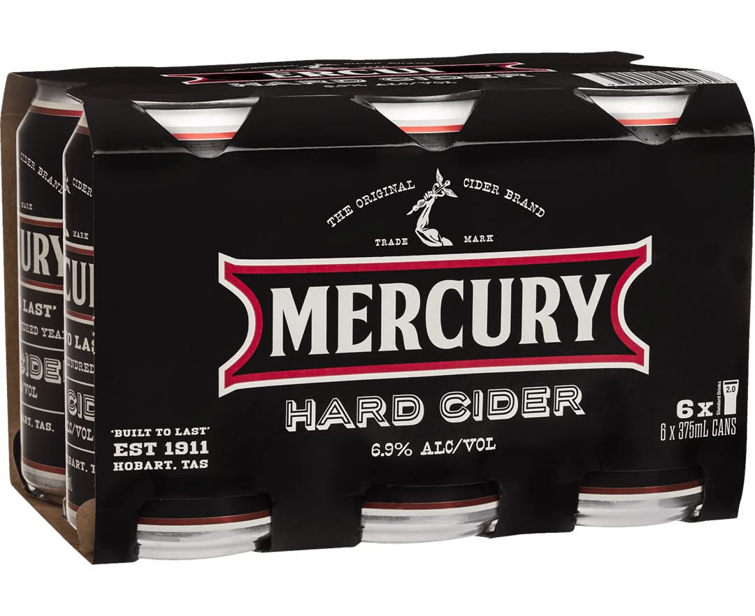 Mercury Hard Cider Cans 6x375ml