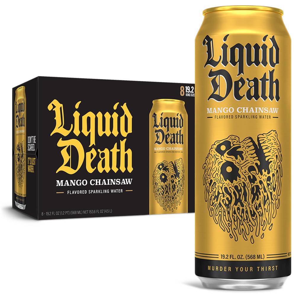 Liquid Death Mango Chainsaw Sparkling Water (19.2 fl oz)