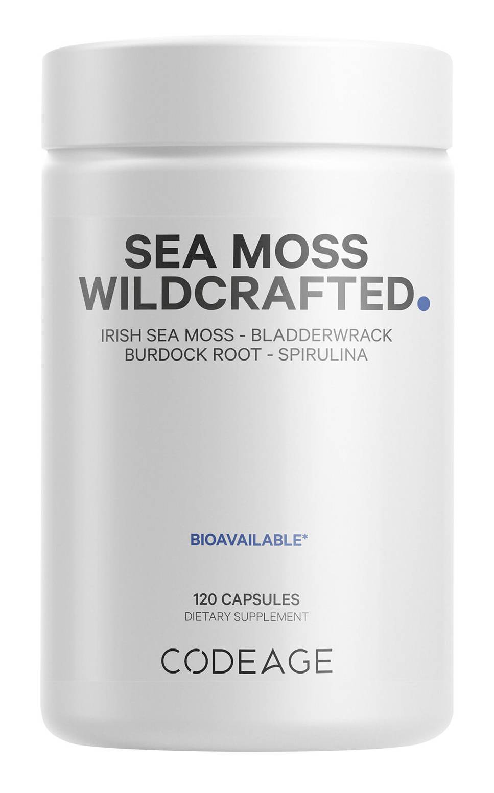 Codeage Sea Moss Wildcrafted Supplement Capsules (120 ct)