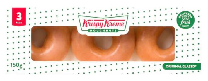 Krispy Kreme Original Glazed Doughnuts (150g, 3 pack)