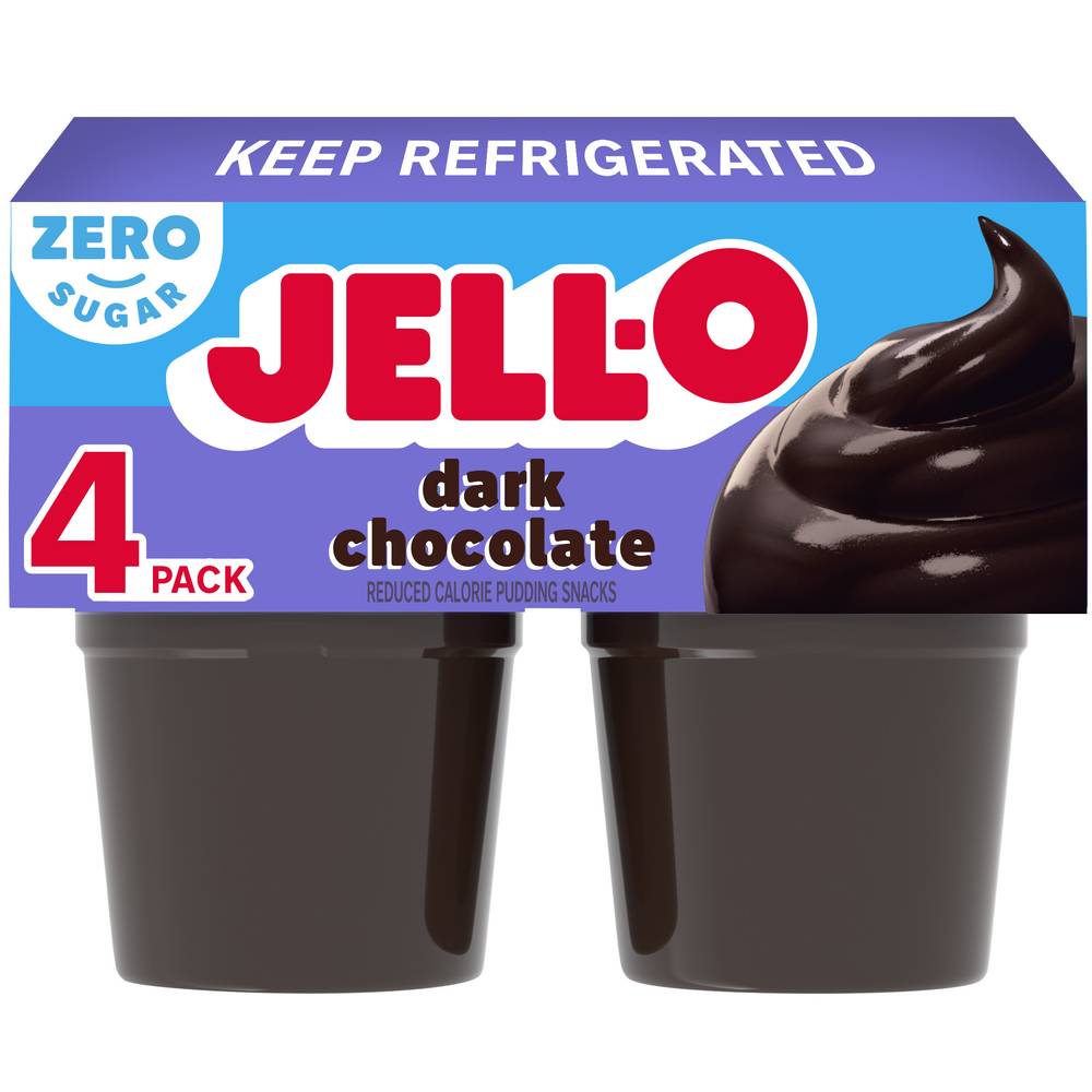 Jell-O Sugar Free Dark Chocolate Pudding Snacks (14.5 oz)