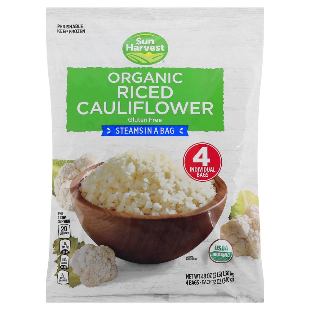 Sun Harvest Organic Riced Cauliflower (3 lbs)