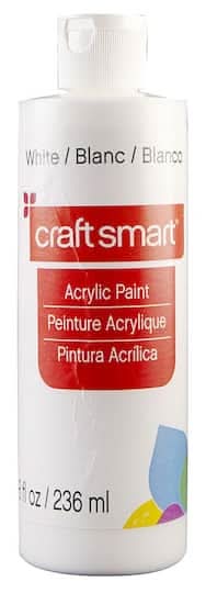 Craft Smart Acrylic Paint Bottle, White (8 fl oz)