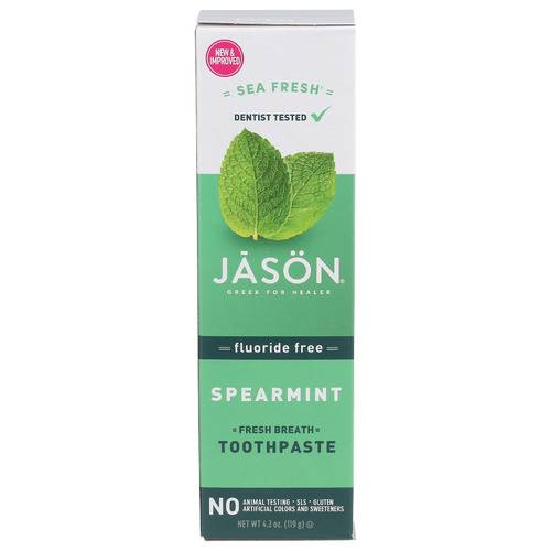 Jason Spearmint Sea Fresh Fluoride Free Toothpaste