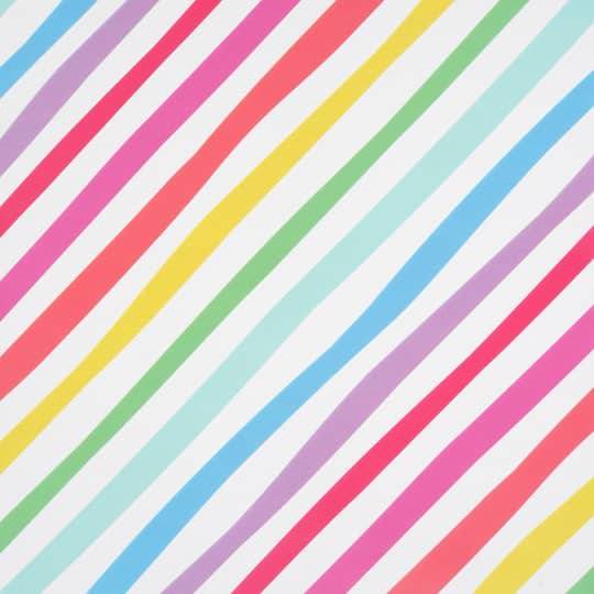 30" Rainbow Stripes Gift Wrap By Celebrate It