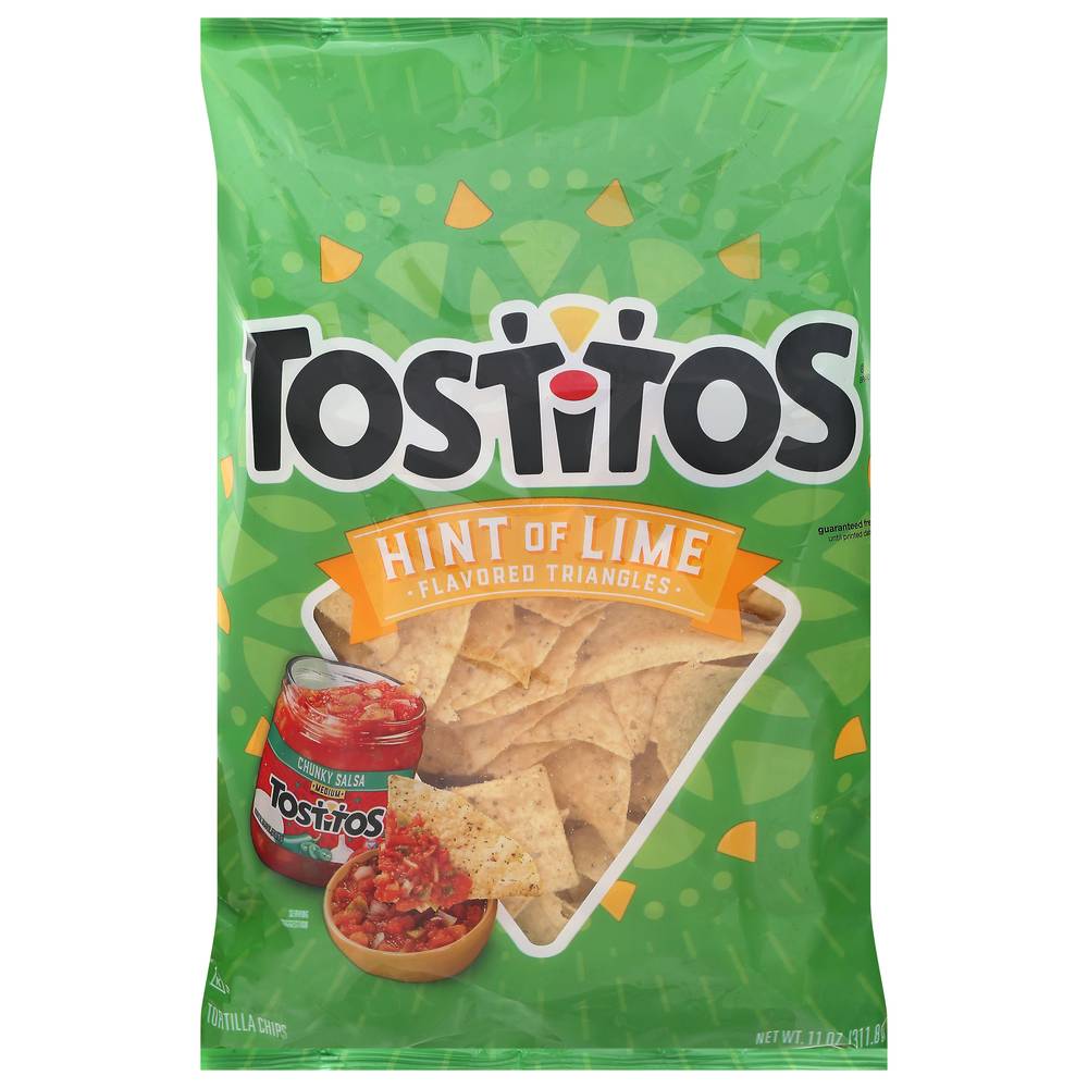 Tostitos Tortilla Chips, Hint Of Lime (11 oz)