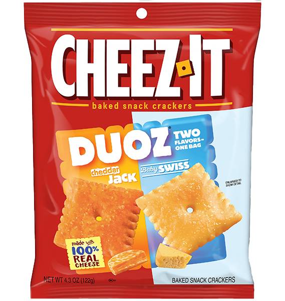 Cheez-It DUOZ Cheddar Jack and Baby Swiss 4.3oz