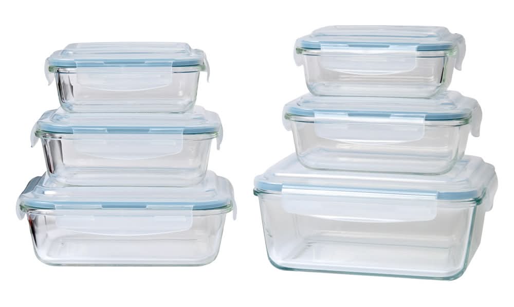 Crofton Rectangle Container Set, Blue (12 ct)