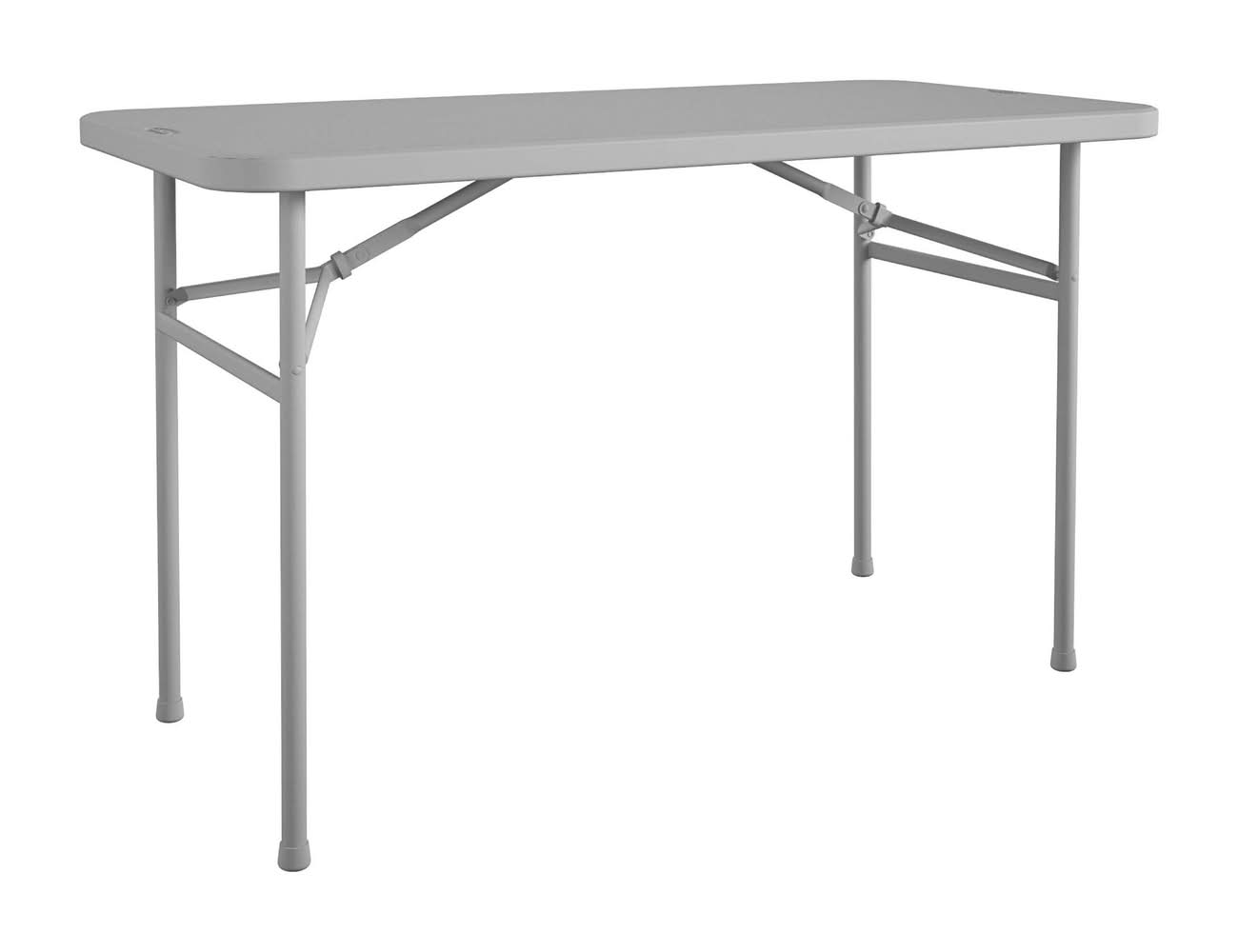 Cosco 4-ft x 2-ft Gray Resin Rectangle Indoor/Outdoor Folding Banquet Table 4 -Person