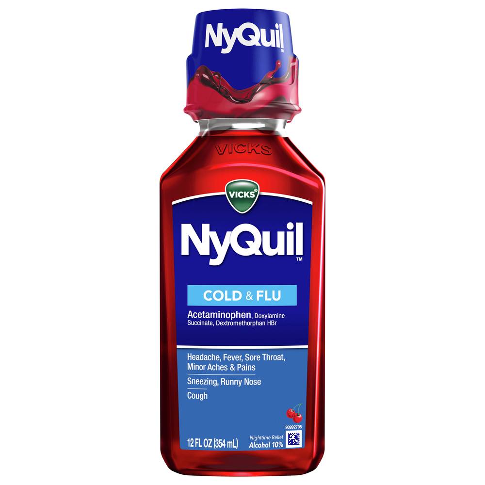 Vicks Nyquil Cold & Flu Acetominophen Liquid