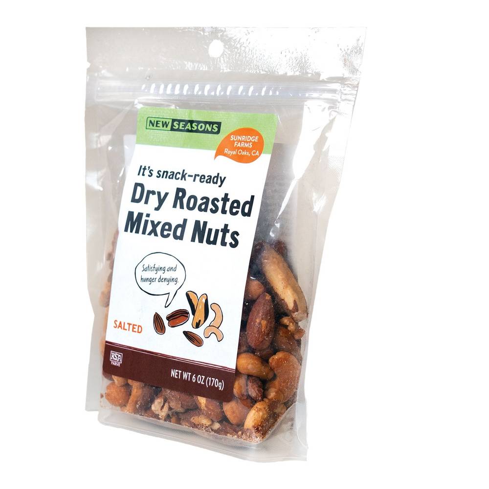 New Seasons Market Dry Roasted Mixed Nuts Salted (6 oz)