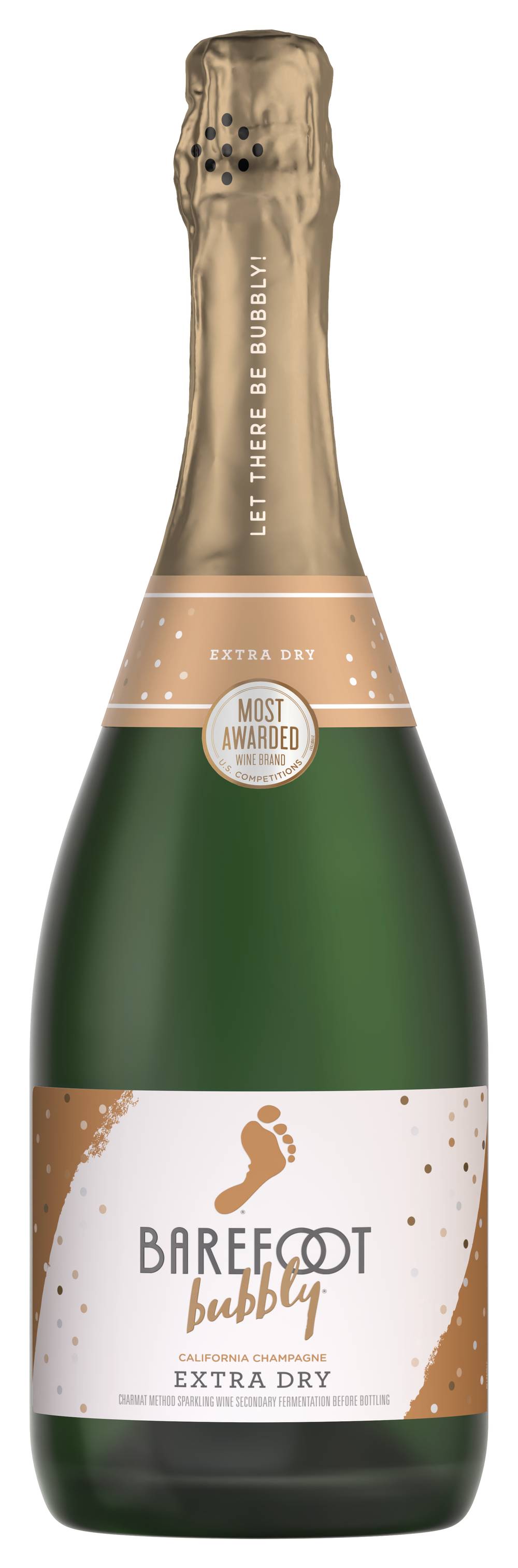 Barefoot Bubbly California Extra Dry Champagne Sparkling Wine (750 ml)