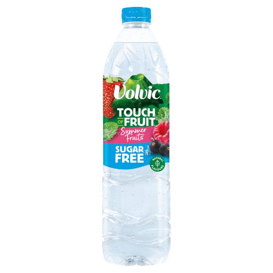 Volvic Raspberry-Strawberry-Blackcurrant, Touch Of Fruits Sugar Free Summer Fruits (1.5L)