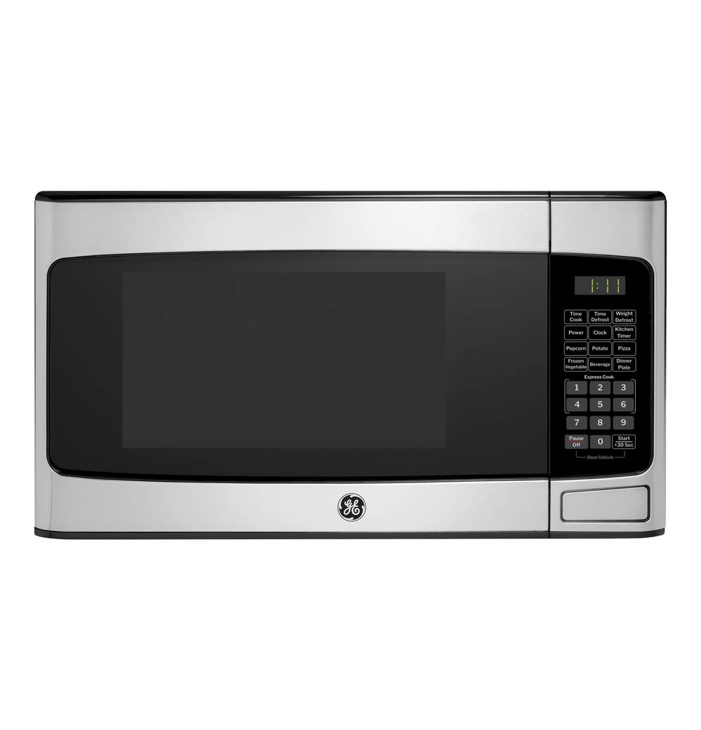 GE 1.1-cu ft Medium 950-Watt Countertop Microwave (Stainless Steel) | GCST11N1WSS