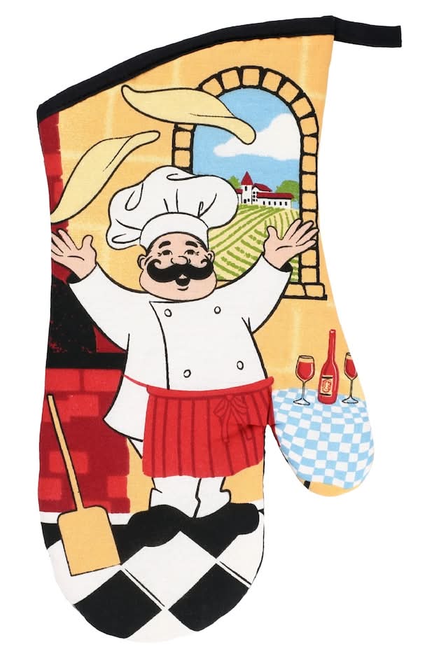 Home Collection Printed Oven Mitten