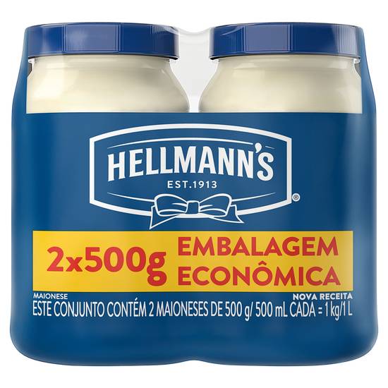 Hellmann's pack de maionese tradicional 500 ml (2 un)