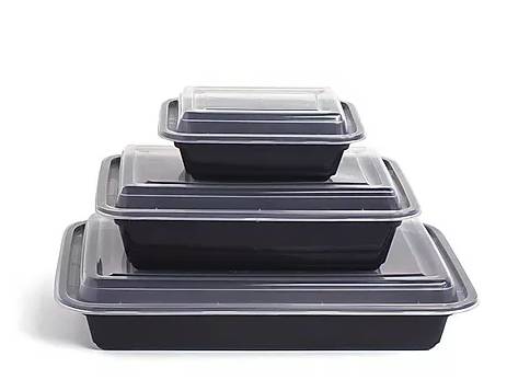 HD#RE12 - Black Rectangular Container - 200/12 oz (1X200|1 Unit per Case)