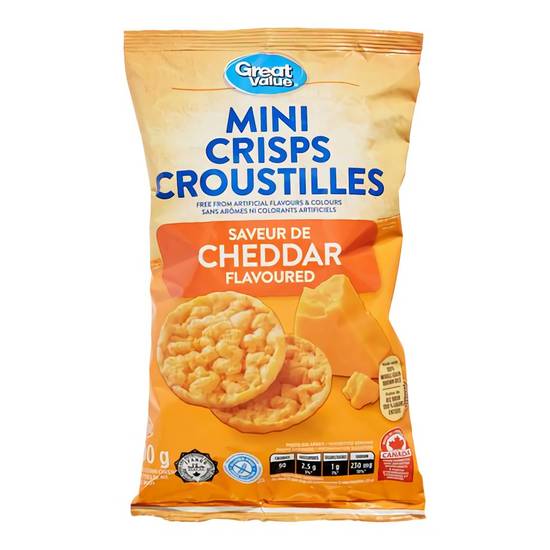 Great Value Cheddar Mini Crisps (100 g)