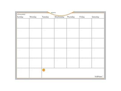 At-A-Glance Wallmates Monthly Undated Dry-Erase Calendar Surface