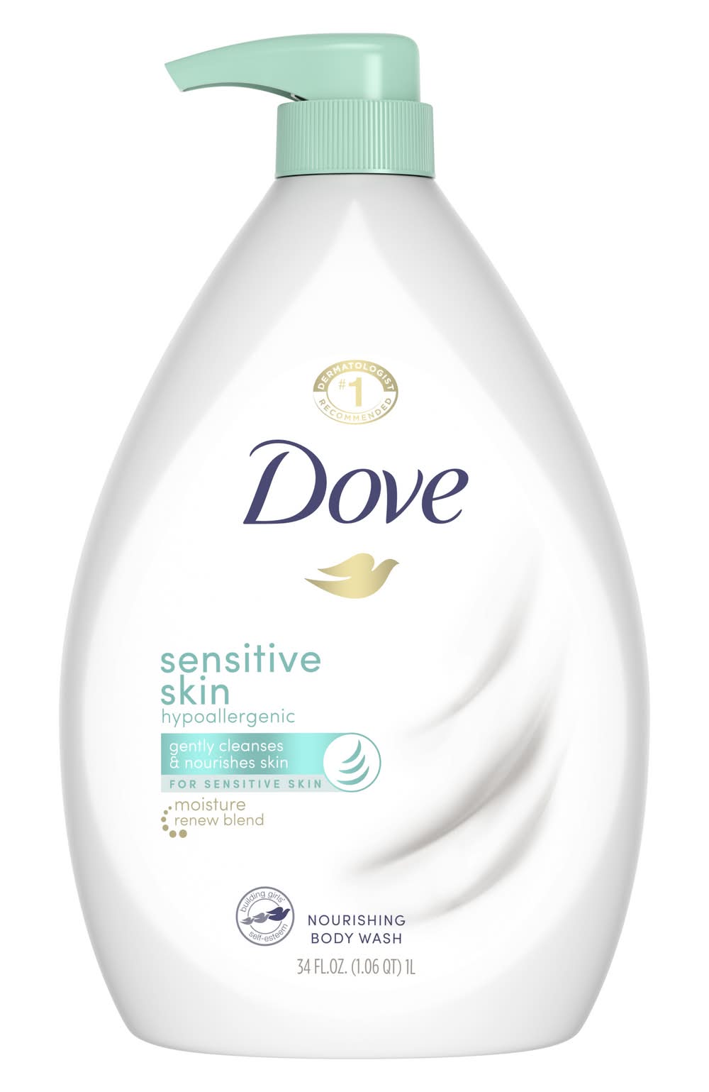 Dove Hypoallergenic Body Wash For Sensitive Skin (34 fl oz)