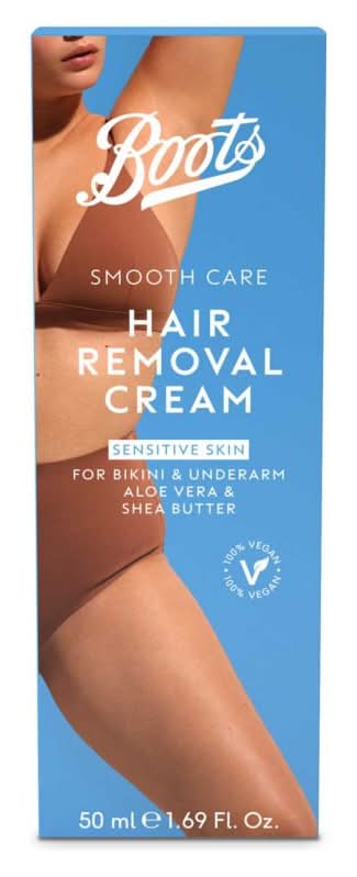 Boots Smooth Care Bikini Underarm Hair Removal Cream (50ml)