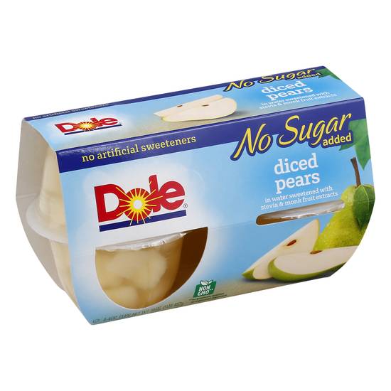 Dole Diced Pears Cups (4 ct)