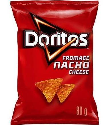 Doritos Tortilla Chips, Nacho Cheese (80 g)