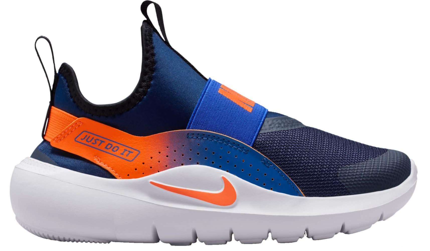Nike Kids' Preschool Flex Runner 4 Shoes (Navy/Orange/Blue, 11.0K)