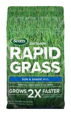 Scotts Turf Builder Rapid Grass Sun & Shade Mix Combination Seed and Fertilizer (5.6 lbs)