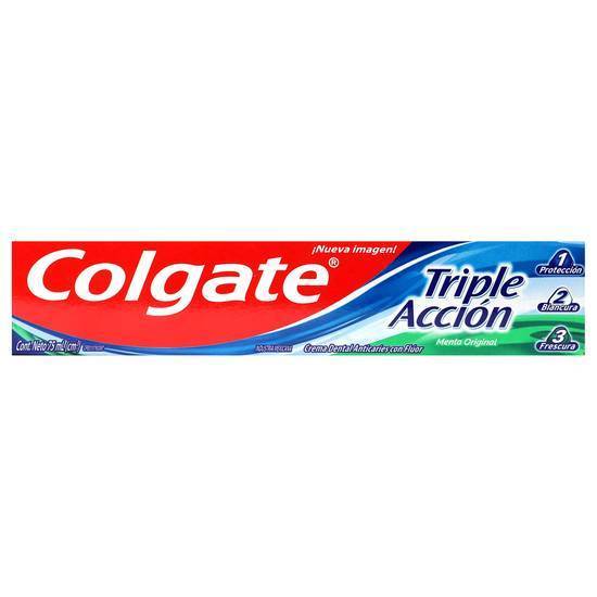 Colgate pasta dental triple acción menta original