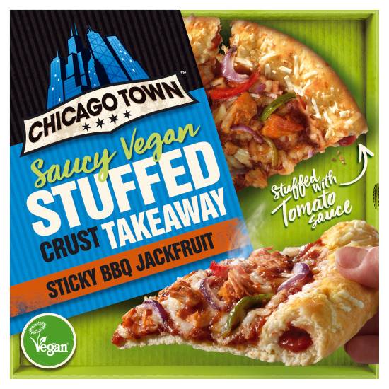 Chicago Town Takeaway Stuffed Crust Bbq Jackfruit Pizza (490g)