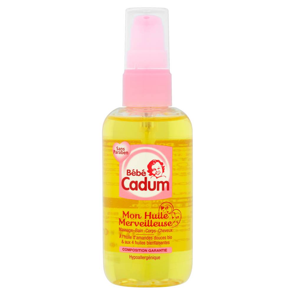 Cadum - Huile merveilleuse de douche bébé hypoallergénique (100ml)