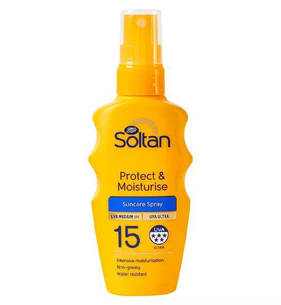 Soltan Mini Protect & Moisturise Spray SPF15 75ml