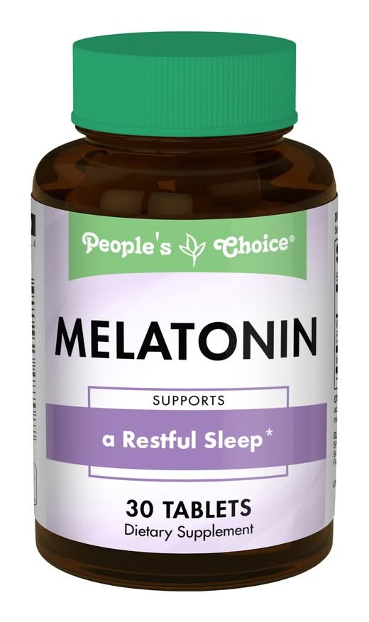 People's Choice Melatonin Dietary Supplement Tablets 3 mg (30 ct)