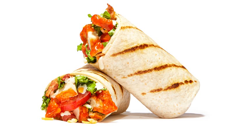 Crispy Buffalo Chicken Wrap 800 cals