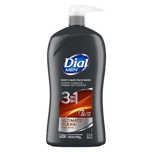 Dial Men 3 in 1 Body Wash Ultimate Clean - 32.0 fl oz