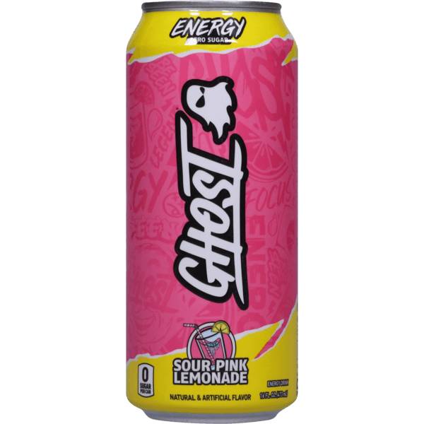 Ghost Sour Pink Lemonade 16oz