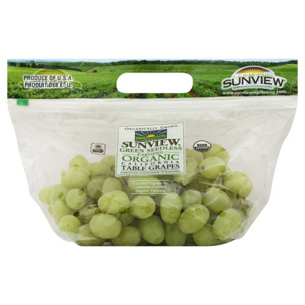 Organic Green Seedless Grapes Per Pound