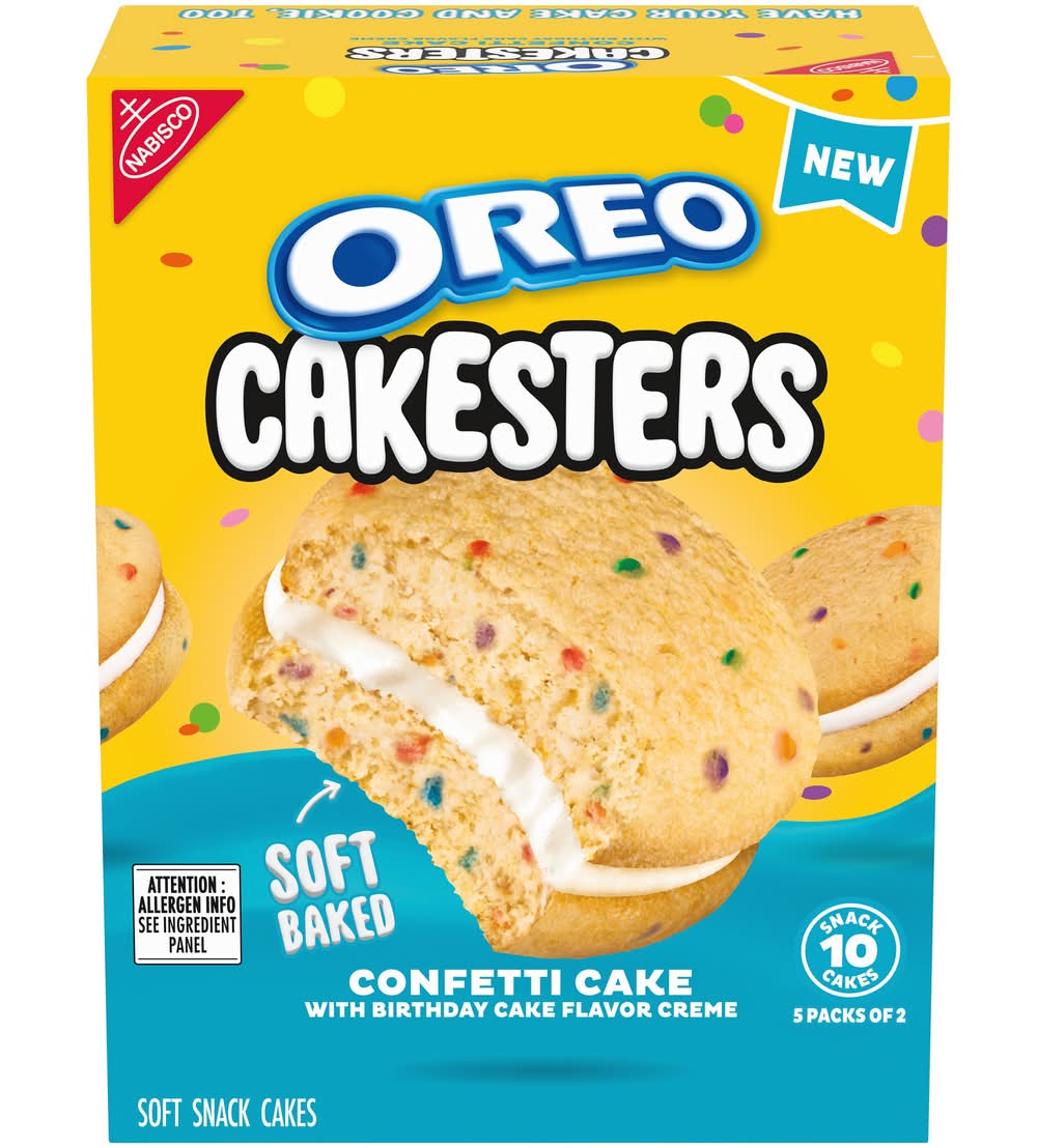 Oreo Cakesters Confetti Cake, Birthday Cake (5 x 2 ct)
