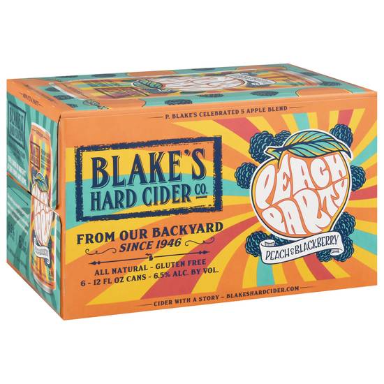 Blake's Peach Party Hard Cider (72 fl oz)