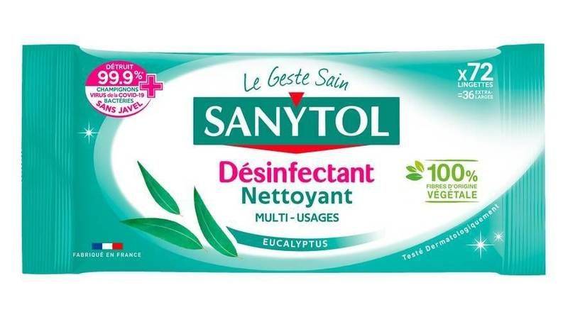 Sanytol lingettes désinfectantes