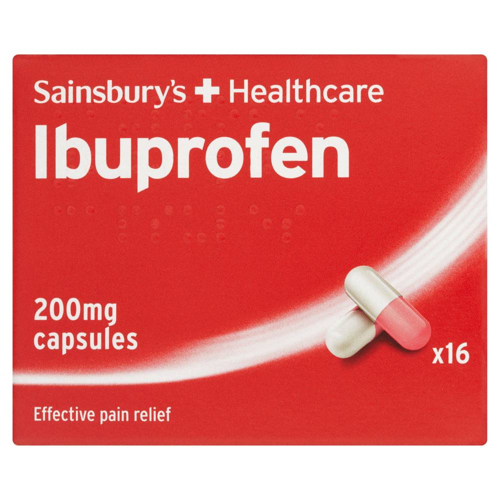 Sainsbury's Ibuprofen Capsules x16