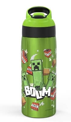 zak! Minecraft Stainless Steel Water Bottle 19 oz