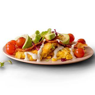 Sweetcorn Fritter Stack