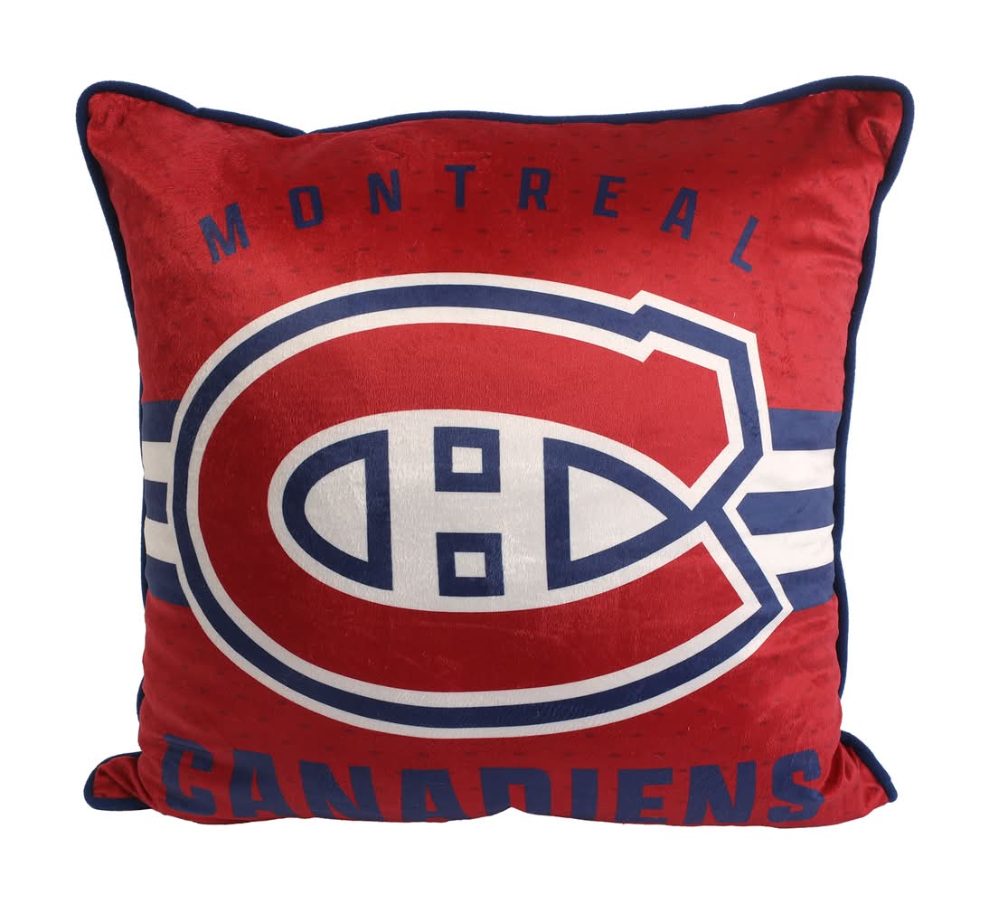 NHL Montreal Canadiens Cushion, 18-in x 18-in. (18in_x_22in, Dk Red SC1)